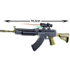 * 5120 KARABIN " STURMOWY " REPLIKA ASG PISTOLET NA KULKI 6mm LASER LATARKA