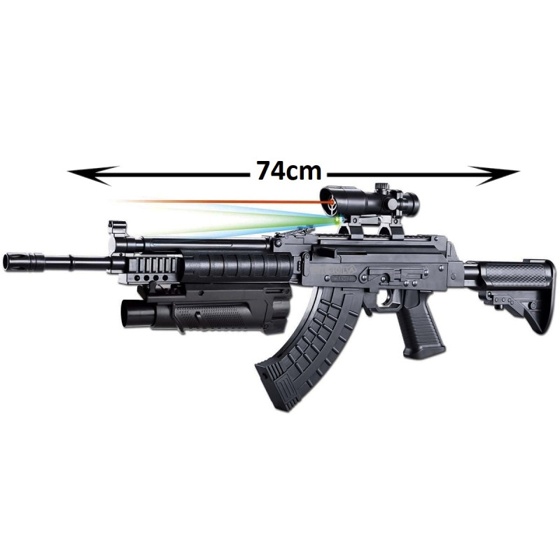 * 5137 KARABIN " STURMOWY " REPLIKA ASG PISTOLET NA KULKI 6mm LASER LATARKA