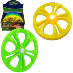 1838 Bezpieczny okrągły dysk do rzucania świecący ringo frisbee 