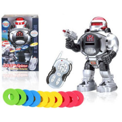 6928 Duży Robot Zdalnie Sterowany Strzela Dyskami Interaktywny Światło