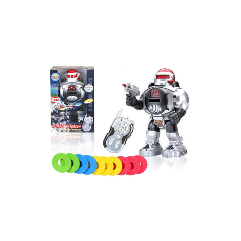 6928 Duży Robot Zdalnie Sterowany Strzela Dyskami Interaktywny Światło