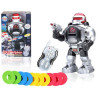 6928 Duży Robot Zdalnie Sterowany Strzela Dyskami Interaktywny Światło