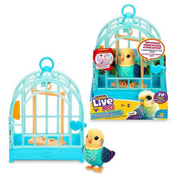 0962 Little Live Pets Interaktywny Mój prawdziwy ptaszek w klatce 