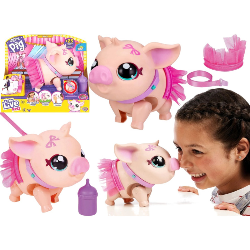 0009 Little Live Pets Interaktywna Moja Świnka Baletnica Bella My Pet Pig