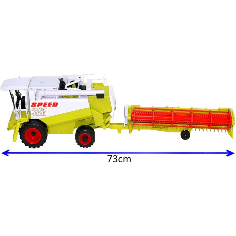 * 1658 OGROMNY KOMBAJN DO ZBOŻA PRZYCZEPA RUCHOME ELEMENTY 73cm 