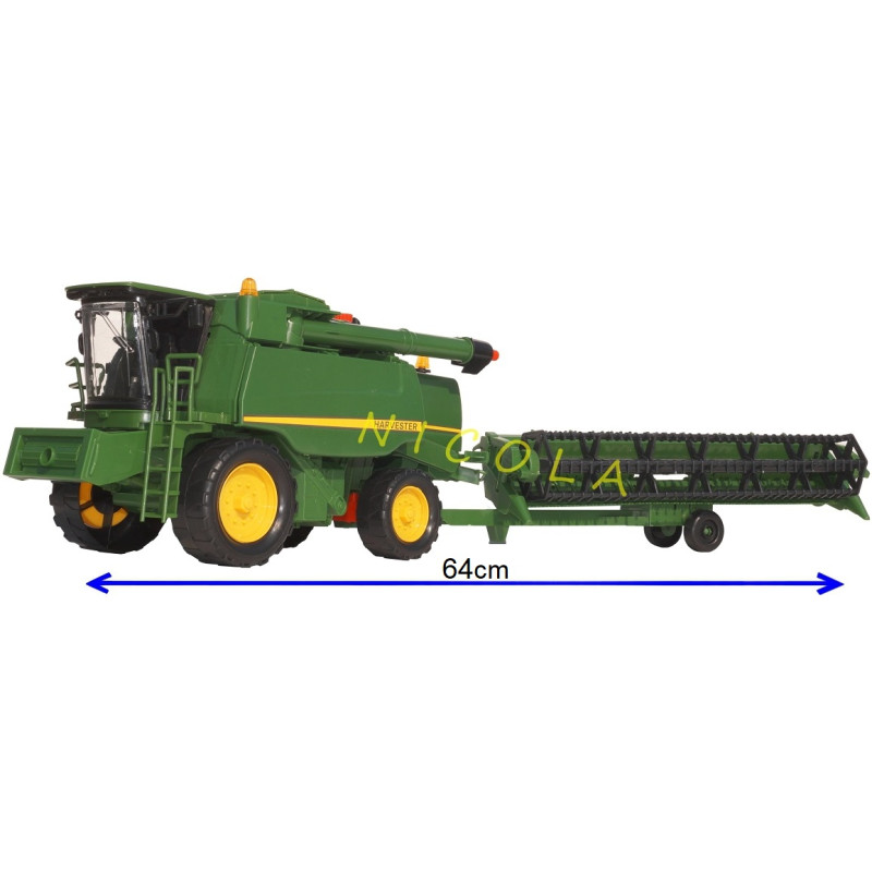 * 5595 DUŻY KOMBAJN DO ZBOŻA PRZYCZEPA NAPĘD 64cm 