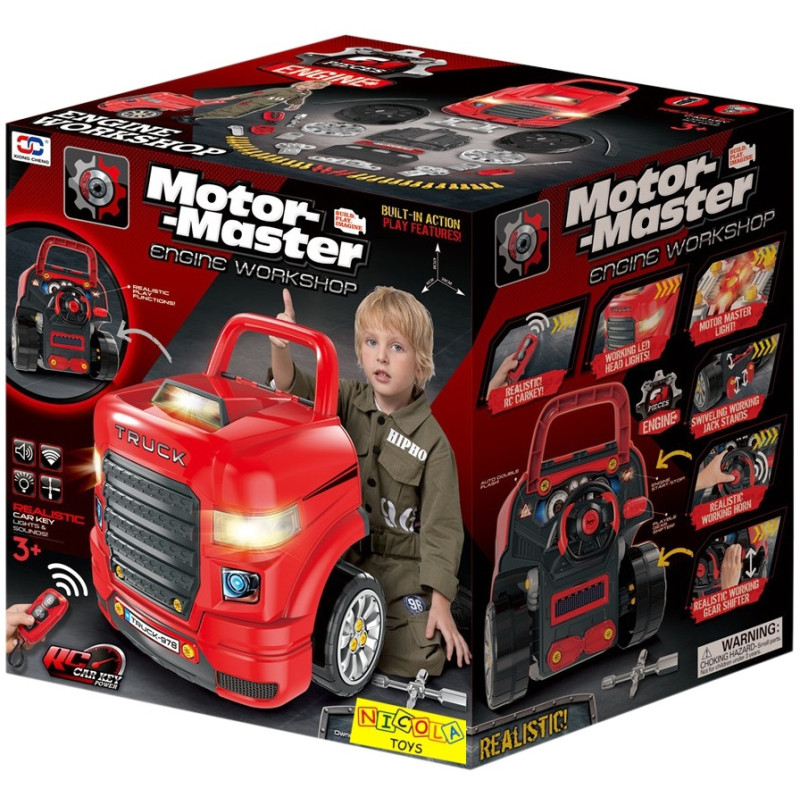 * 5465 Zestaw Mechanika Warsztat dla Dzieci Ciężarówka Światła Dźwięki