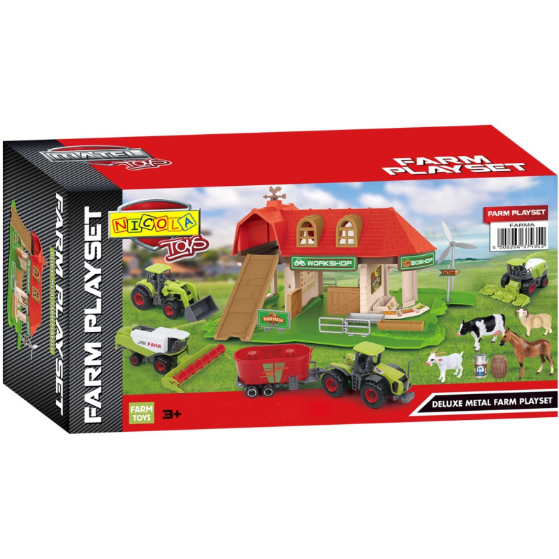 * 4352 FARMA ZAGRODA STODOŁA + TRAKTORY I ZWIERZĘTA