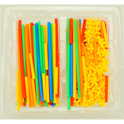 4331 KLOCKI KONSTRUKCYJNE SŁOMKI PATYCZKI RURKI 