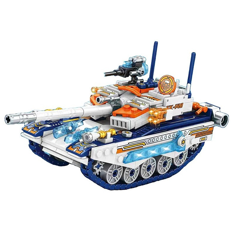 0758 Klocki Konstrukcyjne Czołg Wojskowy Tank Pojazd Militarny