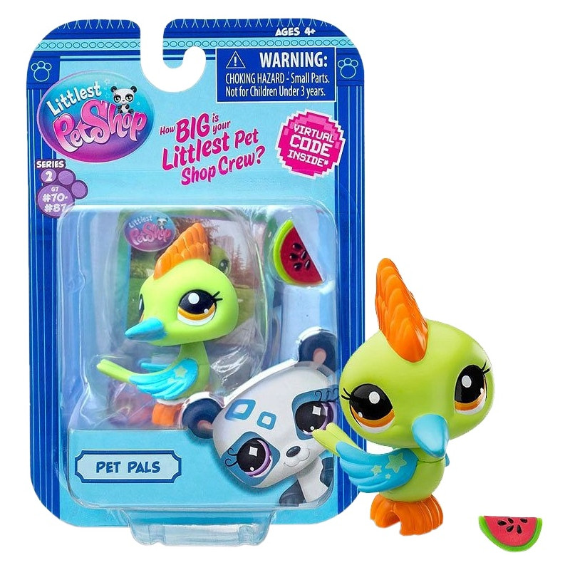 9715 Littlest Pet Shop seria 2 figurka G7 #75 przyjaciele zwierząt dzięcioł 