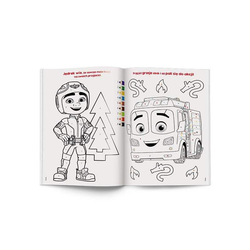 4979 Disney Straż Ekipa kolorowanka według kodu Praca zbiorowa