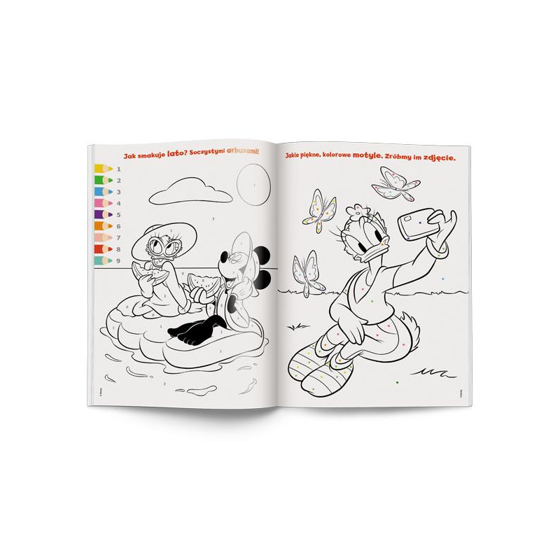 4948 Disney Minnie kolorowanka według kodu Praca zbiorowa