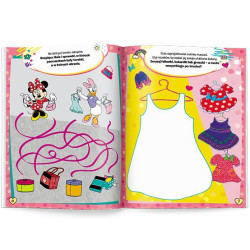 4672 Disney Minnie 100 Brokatowych Naklejek Praca Zbiorowa 