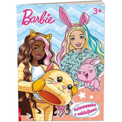 9203 Barbie Kolorowanka z naklejkami Praca Zbiorowa