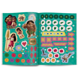 5334 Disney Vaiana 2 100 Brokatowych Naklejek Praca Zbiorowa 