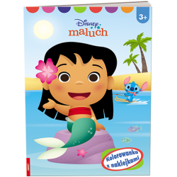 0100 Disney Maluch Kolorowanka z naklejkami Praca Zbiorowa