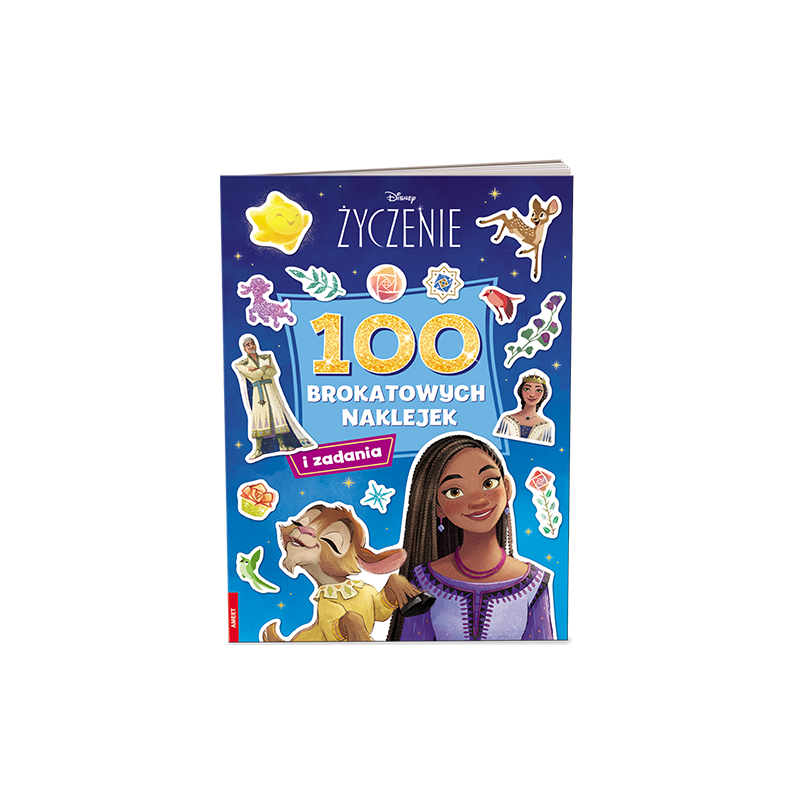 3040 Disney Życzenie 100 Brokatowych Naklejek Praca Zbiorowa