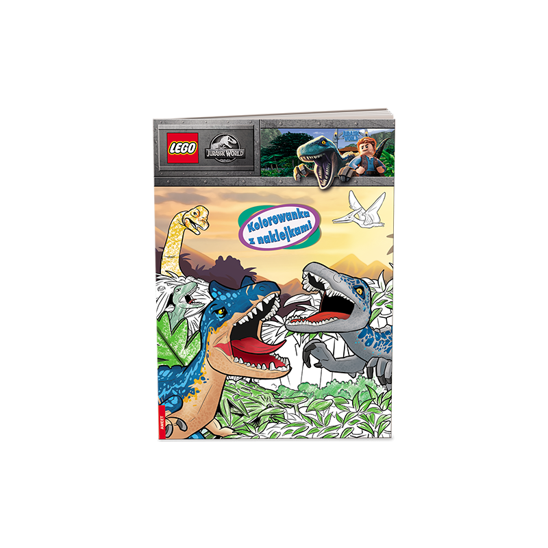1459 Lego Jurassic World Kolorowanka z naklejkami Praca zbiorowa  