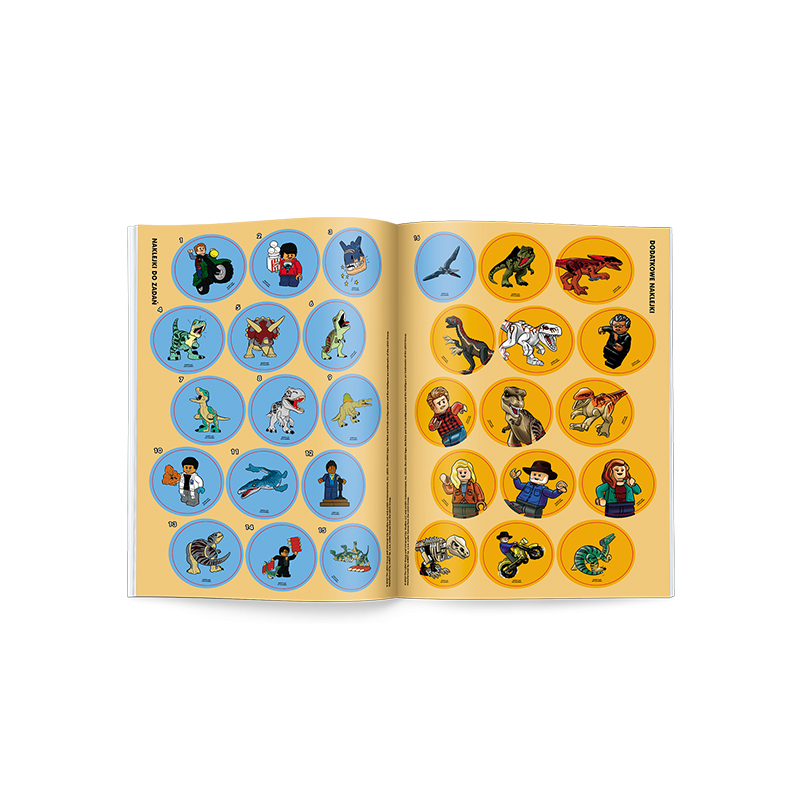 1459 Lego Jurassic World Kolorowanka z naklejkami Praca zbiorowa  