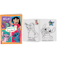 5877 Disney Stich Naklejam i Koloruję Praca zbiorowa
