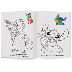 5877 Disney Stich Naklejam i Koloruję Praca zbiorowa