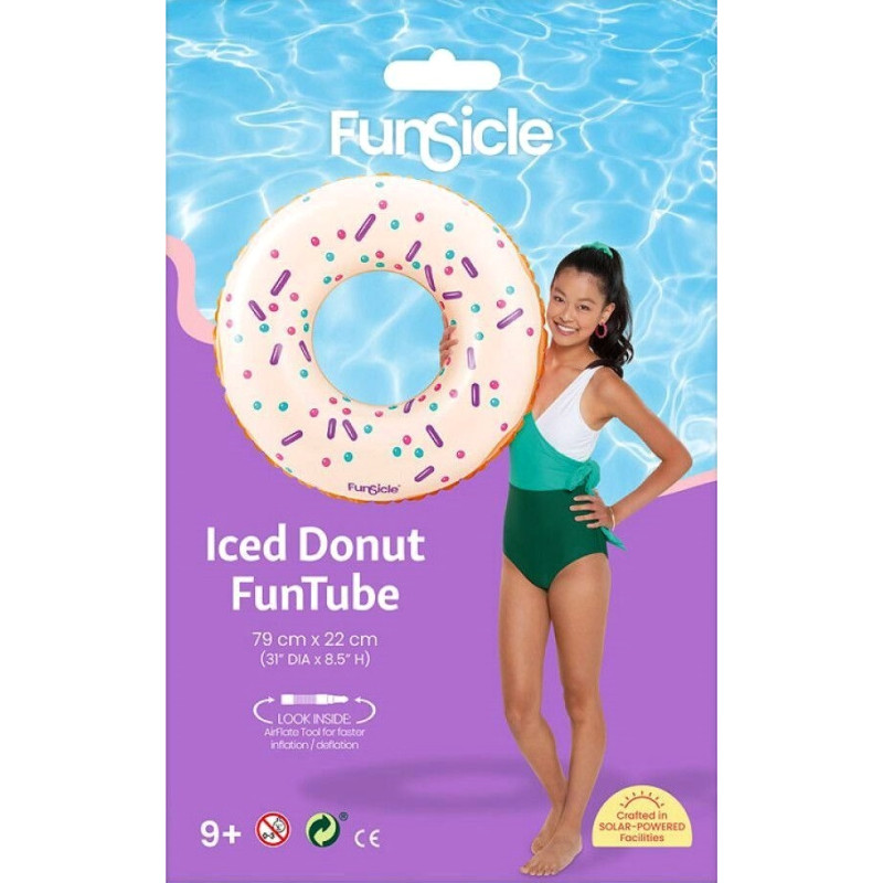 1798 Funsicle 79cm kółko dmuchane koło do pływania Donut pączek