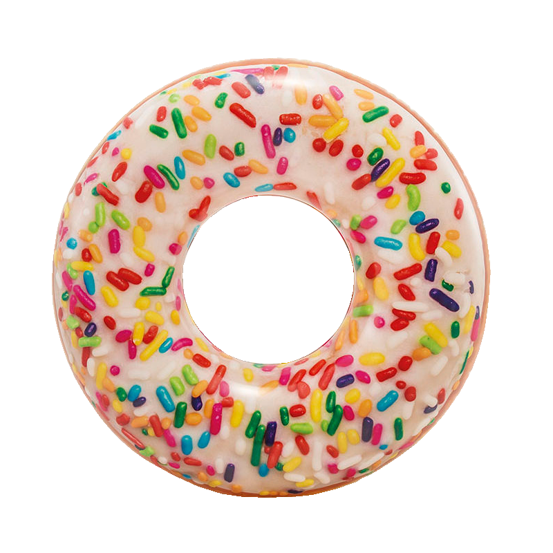 56263 KOŁO 99cm DUŻE DMUCHANE KOŁO DONUT PĄCZEK INTEX