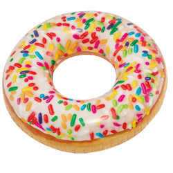56263 KOŁO 99cm DUŻE DMUCHANE KOŁO DONUT PĄCZEK INTEX