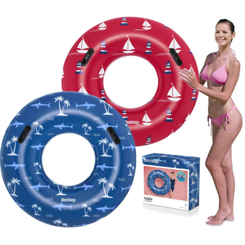 36353 DMUCHANE KOŁO DO PŁYWANIA Z UCHWYTAMI BESTWAY 119cm