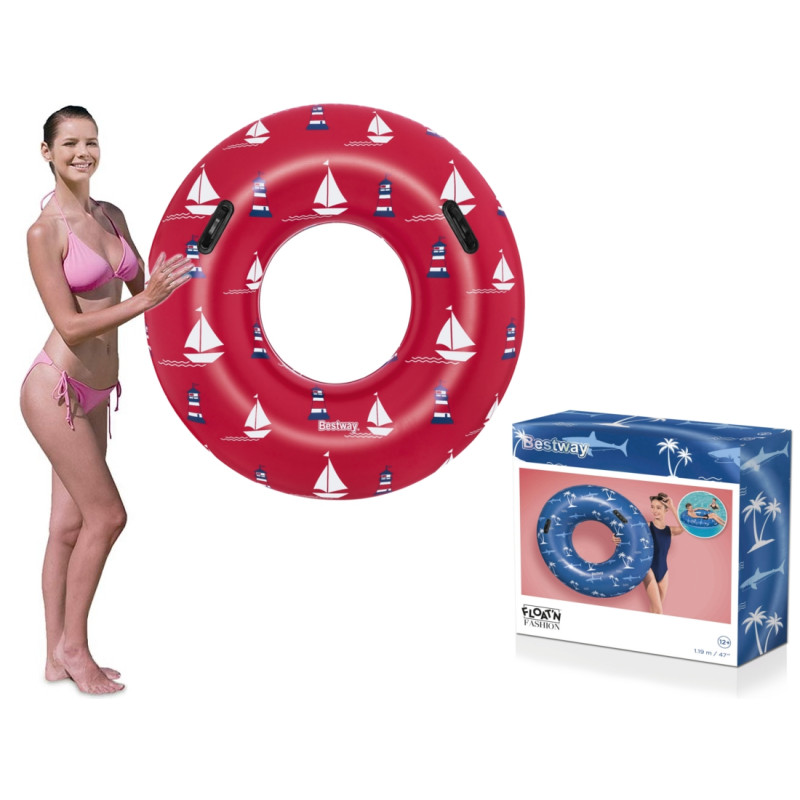 36353 DMUCHANE KOŁO DO PŁYWANIA Z UCHWYTAMI BESTWAY 119cm