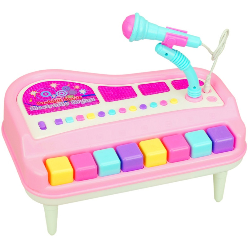 4005 PIANINKO ORGANKI MIKROFON MELODYJKI 