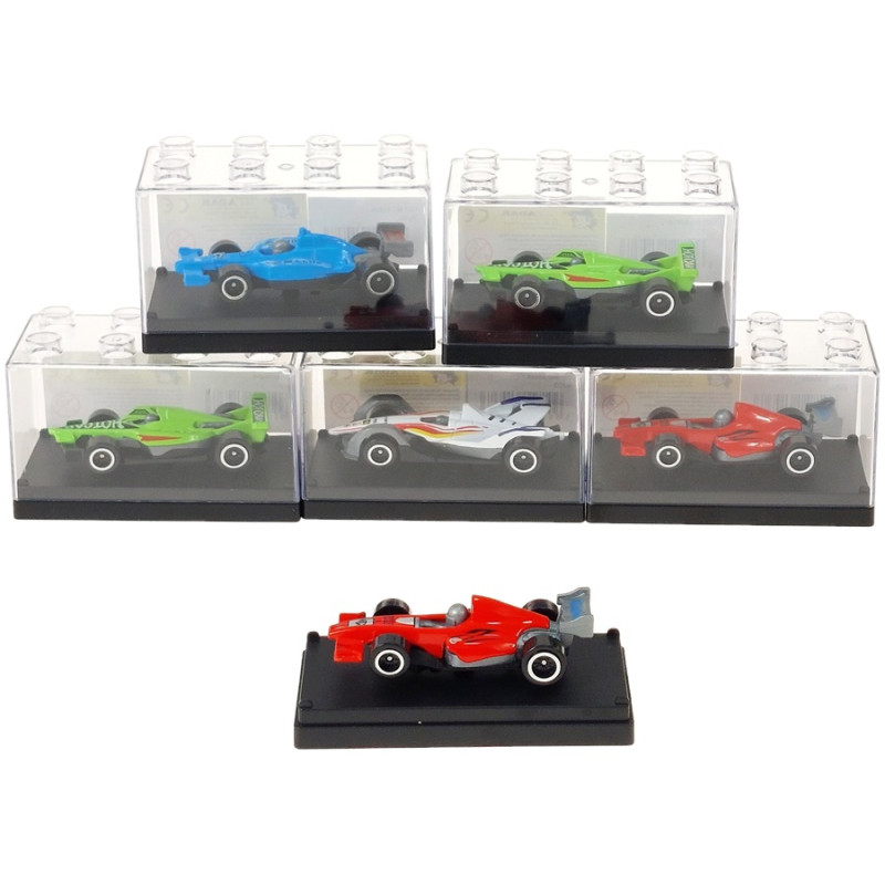 4383 Autko Wyścigowe w Gablotce Model Samochodu Formuła 1 Metalowy Resorak