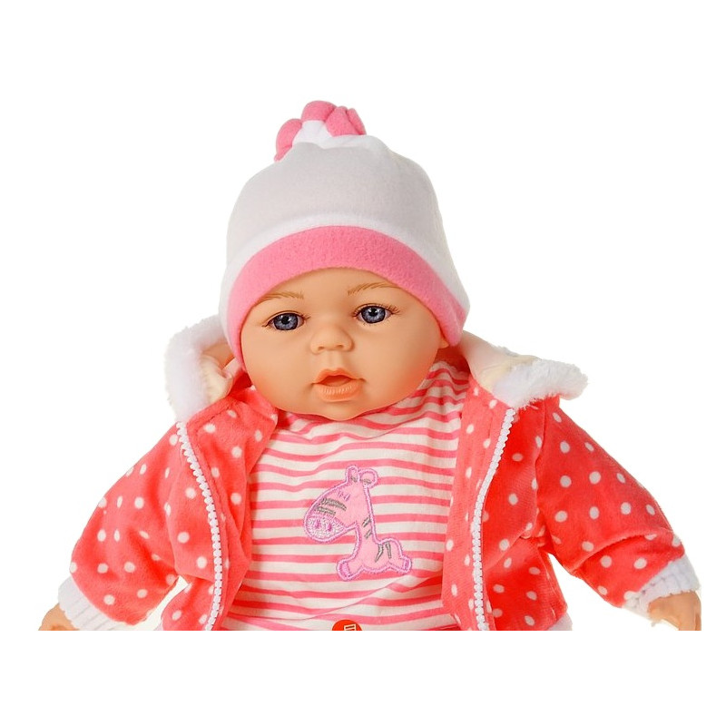 5289 Lalka bobas dziewczynka 45cm interaktywna miękka akcesoria ubranko 