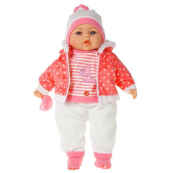 5289 Lalka bobas dziewczynka 45cm interaktywna miękka akcesoria ubranko 