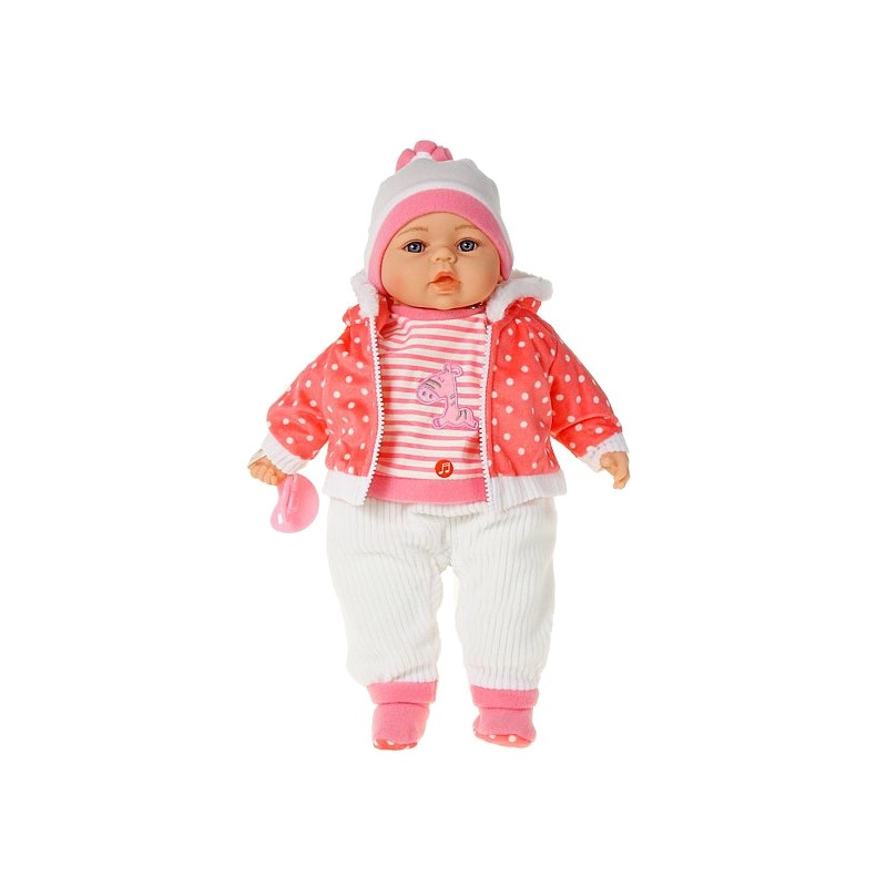 5289 Lalka bobas dziewczynka 45cm interaktywna miękka akcesoria ubranko 