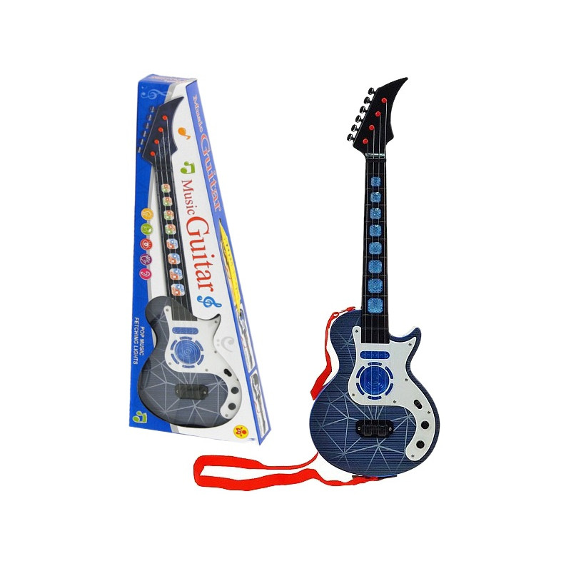 9665 Elektyrczna gitara z światłem i dźwiękiem dla dzieci