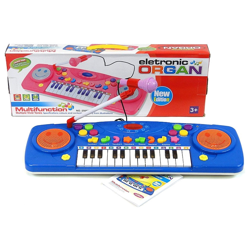 7695 ORGANY Z MIKROFONEM PIANINKO 25 KLAWISZY