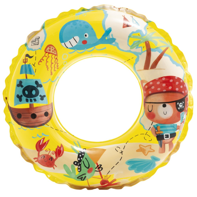 59242 Koło do pływania dla dzieci dmuchane 61cm ponton kółko na basen plażę 