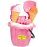 3688 DUŻE WIADERKO DO PIASKU + FOREMKI WAFELKI LODY 