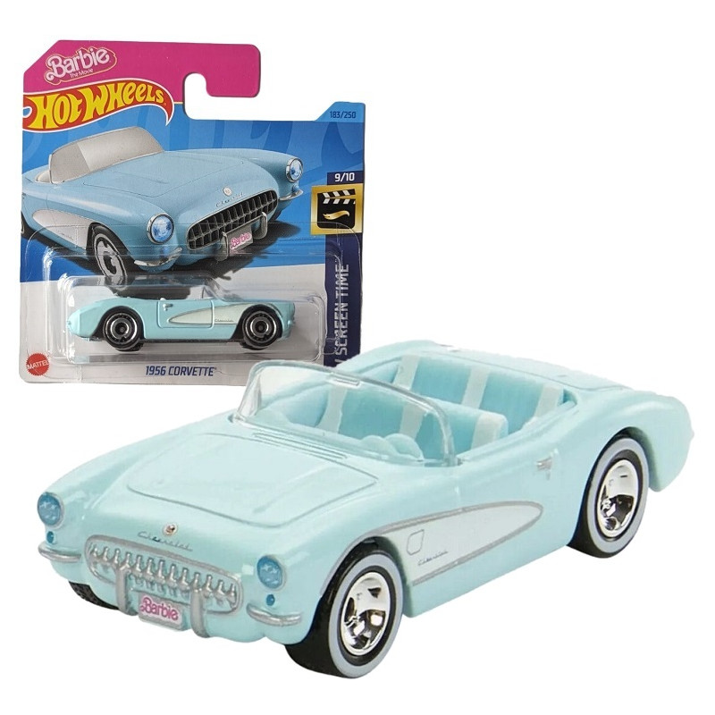 7854 METALOWY SAMOCHODZIK HOT WHEELS 1956 CORVETTE BARBIE HW SCREEN TIME