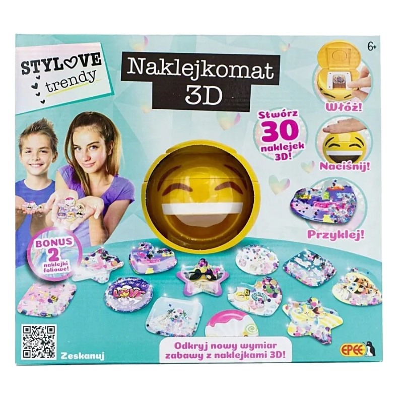 1759 ZESTAW KREATYWNY DO NAKLEJEK 3D NAKLEJKOMAT EPEE