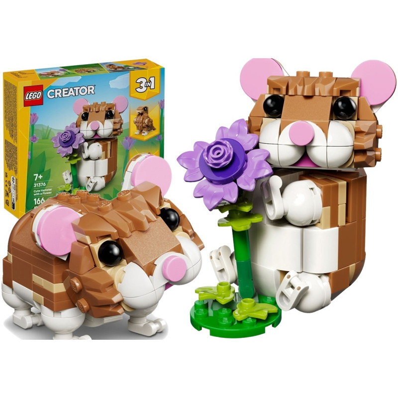 31376 Klocki Lego Creator Uroczy chomik z kwiatkiem 166 elementów 