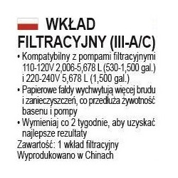 58012 Filtr wkład do pompy typu III / A / C Bestawy