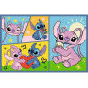 4448 Trefl Puzzle 2x70 elementów Ze Stitchem nie ma nudy