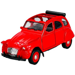 1:34 Metalowy model Welly Citroen 2 CV czerwony Old Timer