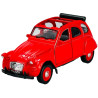 1:34 Metalowy model Welly Citroen 2 CV czerwony Old Timer