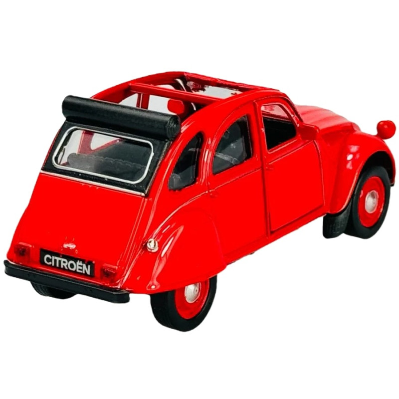 1:34 Metalowy model Welly Citroen 2 CV czerwony Old Timer