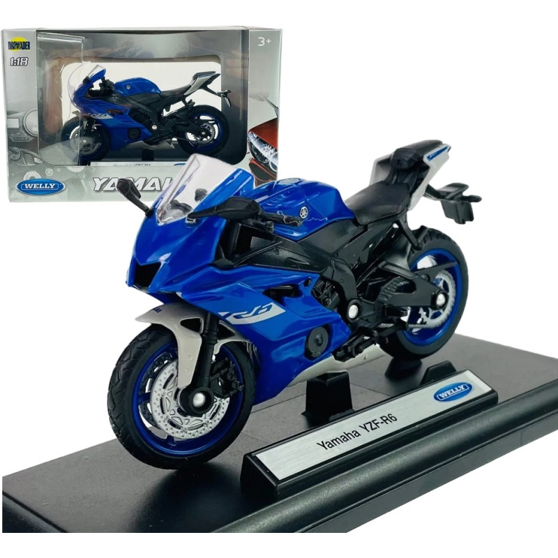 1:18 METALOWY MOTOCYKL MODEL WELLY MOTOR YAMAHA YZF-R6 12856
