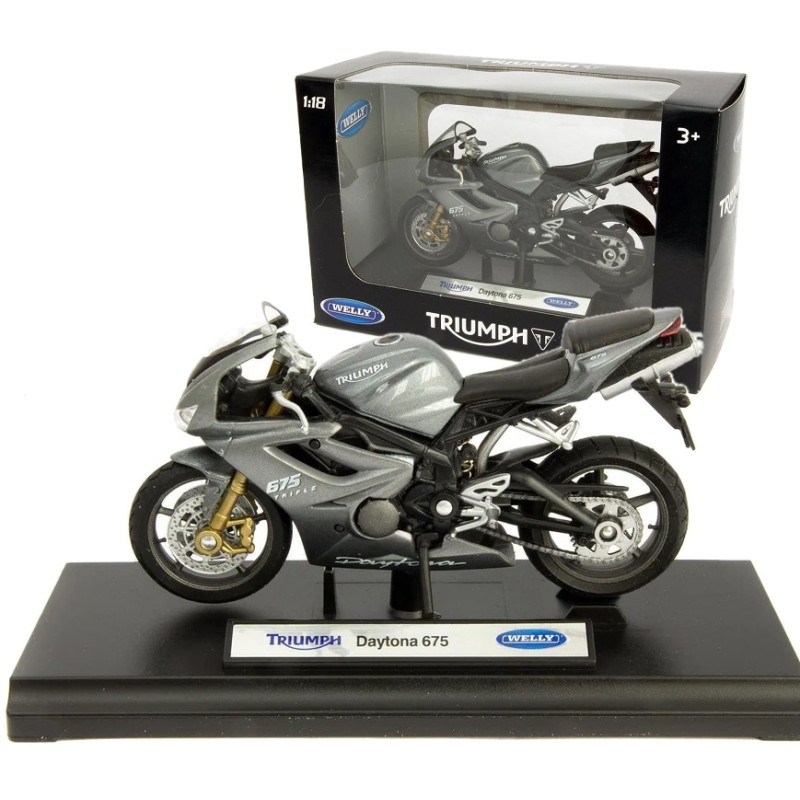 1:18 METALOWY MODEL WELLY TRIUMPH DAYTONA 675 MOTOR 12822